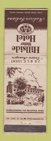 Matchbook Cover - Hillside Motor Hotel Madison IN WEAR