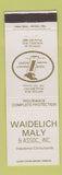 Matchbook Cover - Waidelich Maly Insurance Antigo WI