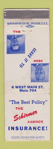 Matchbook Cover - Schirmer Insurance WEAR