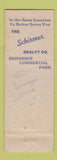 Matchbook Cover - Schirmer Insurance WEAR