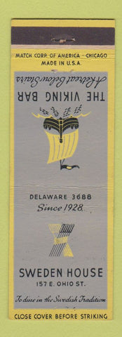 Matchbook Cover - Sweden House Viking Bar Chicago IL