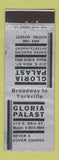 Matchbook Cover - Gloria Palast New York City?
