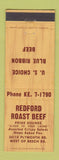 Matchbook Cover - Redford Roast Beef Redford MI