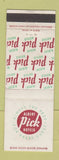 Matchbook Cover - Albert Pick Hotels WEAR