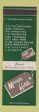Matchbook Cover - Manger Hotels CHAIN