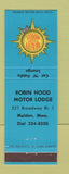 Matchbook Cover - Robin Hood Motor Lodge Malden MA Quality Courts