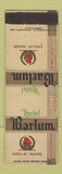 Matchbook Cover - Hotel Barlum Detroit MI WEAR