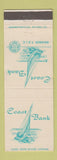 Matchbook Cover - Coast Bank Long Beach Garden Grove CA WEAR