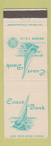 Matchbook Cover - Coast Bank Long Beach Garden Grove CA WEAR