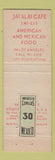 Matchbook Cover - Jai Alai Games Tijuana Mexico