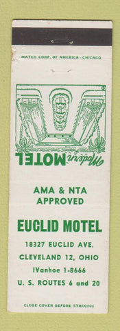 Matchbook Cover - Euclid Motel Cleveland OH
