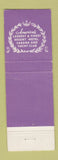 Matchbook Cover - Fontainebleau Hotel Miami Beach FL Poodle Room WEAR
