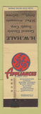Matchbook Cover - GE Appliances HW Hale St Paul Minneapolis Duluth MN