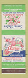 Matchbook Cover - Sweet Brier Food Products Grocery Clarion