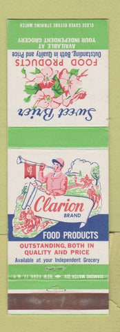 Matchbook Cover - Sweet Brier Food Products Grocery Clarion