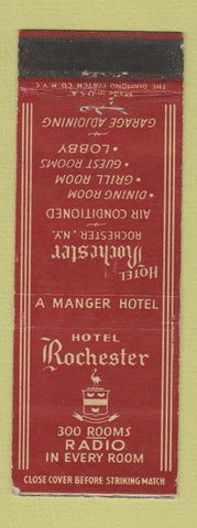 Matchbook Cover - Hotel Rochester NY WEAR