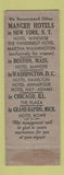 Matchbook Cover - Hotel Rochester NY WEAR