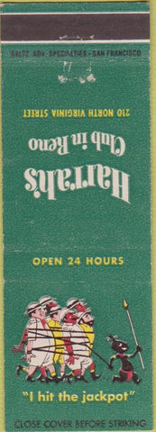 Matchbook Cover - Harrah's Club Reno NV casino