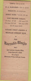 Matchbook Cover - Harrah's Club Reno NV casino