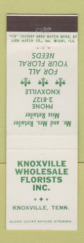Matchbook Cover - Knoxville Wholesale Florists Flowers TN feature