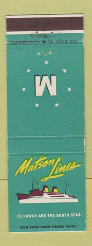 Matchbook Cover - Matson Lines Cruise WEAR