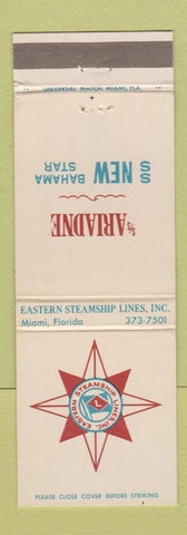 Matchbook Cover - Eastern Steamship Lines Miami FL