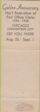 Matchbook Cover - Fresno CA Delegation 1956 Post Office Clerks
