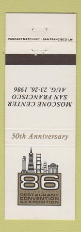 Matchbook Cover - Restaurant Convention Expo San Francisco CA 1986