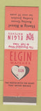 Matchbook Cover - Elgin Watches Harris Binzel Bowling Green