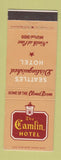Matchbook Cover - Camlin Hotel Seattle WA