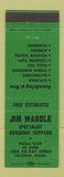 Matchbook Cover - Jim Wardle Building Supply Tacoma WA