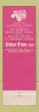 Matchbook Cover - Peter Pan Inn Kapok Tree Inn Clearwater Madeira Beach FL