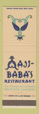 Matchbook Cover - Ali Bab's Restaurant Inglewood CA