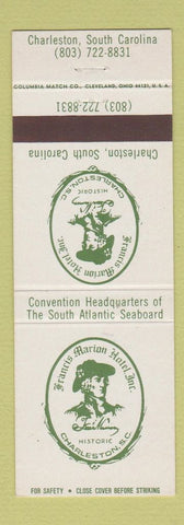 Matchbook Cover - Francis Marion Hotel Charleston SC