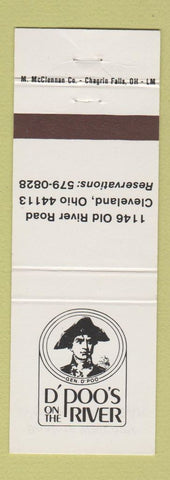 Matchbook Cover - D'Poo's on the River Cleveland OH