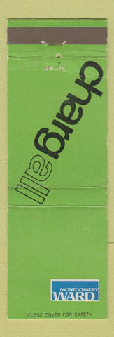 Matchbook Cover - Montgomery Ward Stores Chargall WEAR