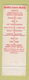 Matchbook Cover - Quality Court Motel Hampton Tunnel Norfolk VA