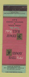 Matchbook Cover - Fenway Hall Hotel Cleveland OH