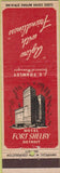 Matchbook Cover - Hotel Fort Shelby Detroit MI