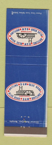 Matchbook Cover - Britling B&W Blue Boar Cafeterias Louisville Memphis TN