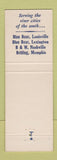 Matchbook Cover - Britling B&W Blue Boar Cafeterias Louisville Memphis TN
