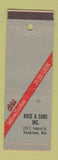 Matchbook Cover - Wilson Brothers Men's Clothes Rose Sons Youngstown OH
