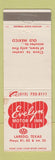 Matchbook Cover - Evelyn Motor Inn Laredo TX WEAR