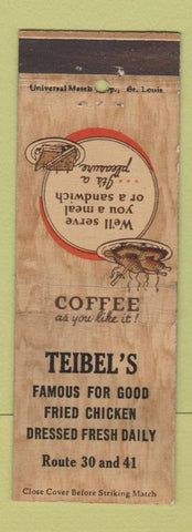 Matchbook Cover - Teibel's Restaurant