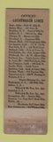 Matchbook Cover - Luckenbach Lines Cruise Freight WORN