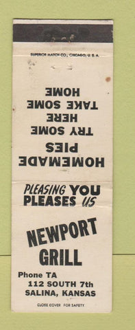 Matchbook Cover - Newport Grill Salina KS WEAR