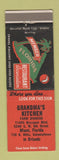 Matchbook Cover - Grandma's Kitchen Miami FL Orlando