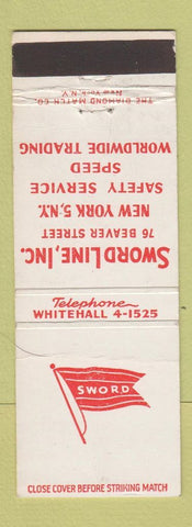 Matchbook Cover - Sword Line Cruise New York City