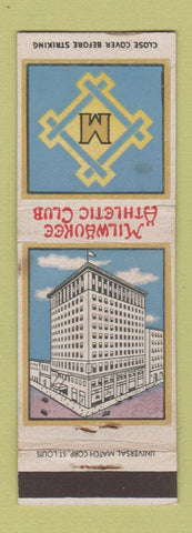 Matchbook Cover - Milwaukee Athletic Club WI
