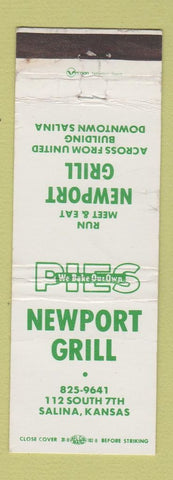 Matchbook Cover - Newport Grill Salina KS WORN